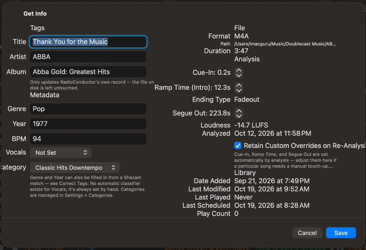 Tag Editor