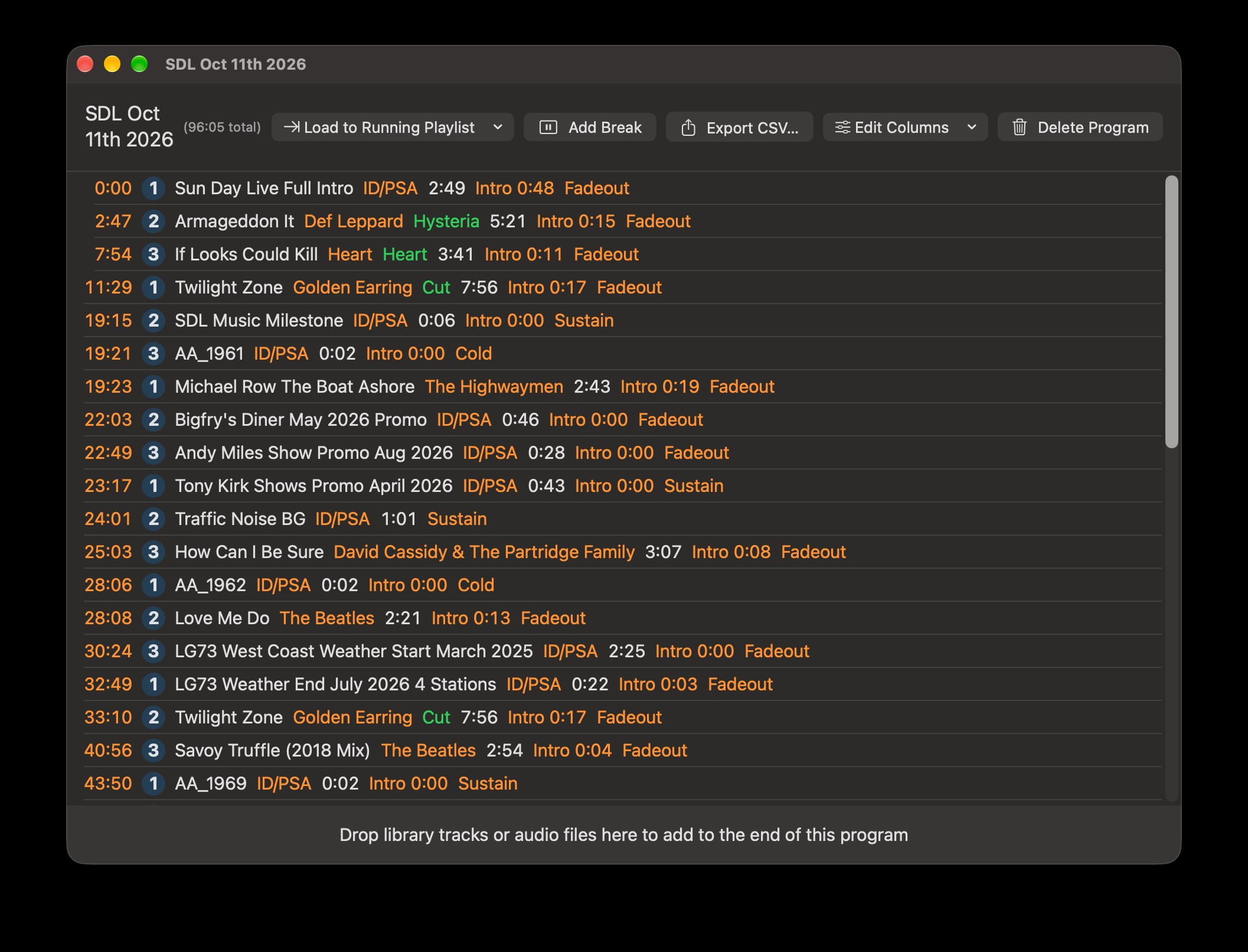 Playlist Editor