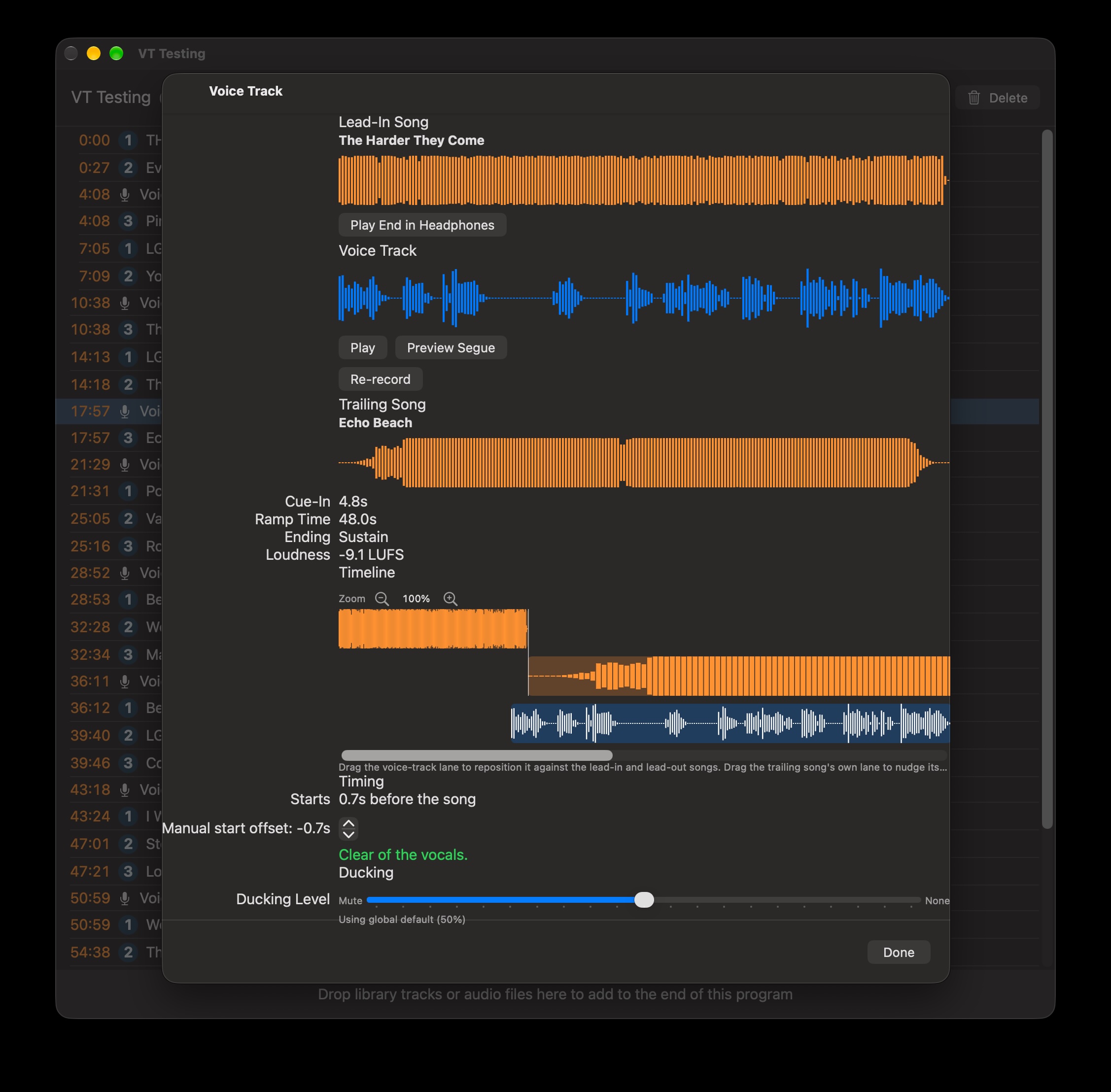 Voice Track Editor